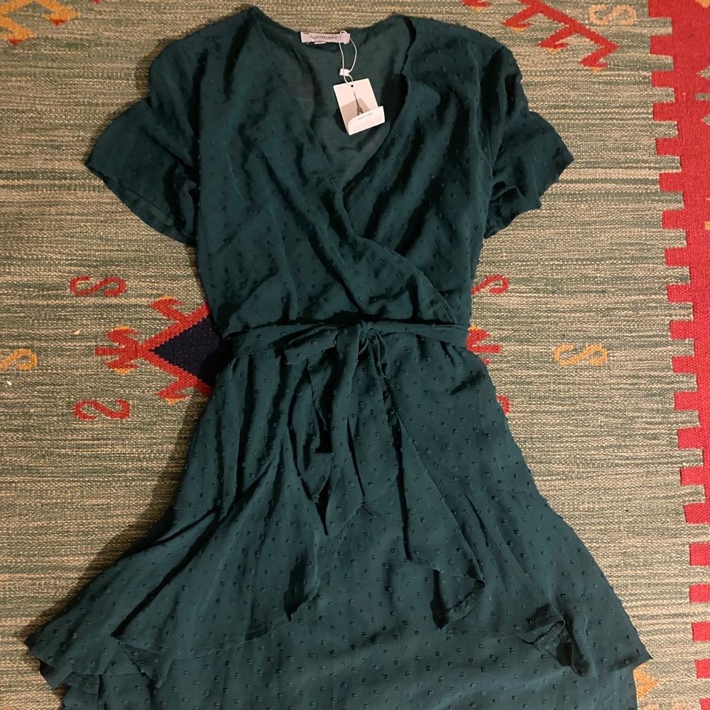 Faux wrap dress